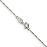 Sterling Silver .6MM Box Chain 18"